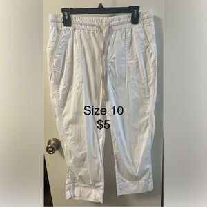 White Casual Pants Size 10
